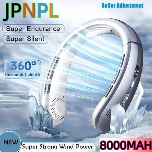 Portable Bladeless Neckband Fan TrendyApparel