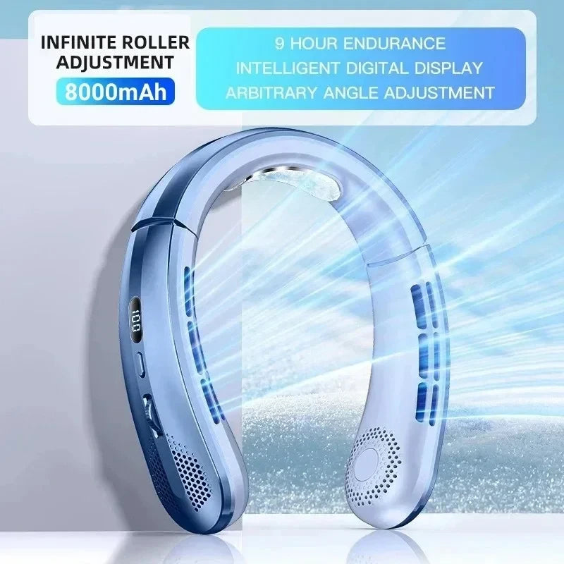 Portable Bladeless Neckband Fan TrendyApparel