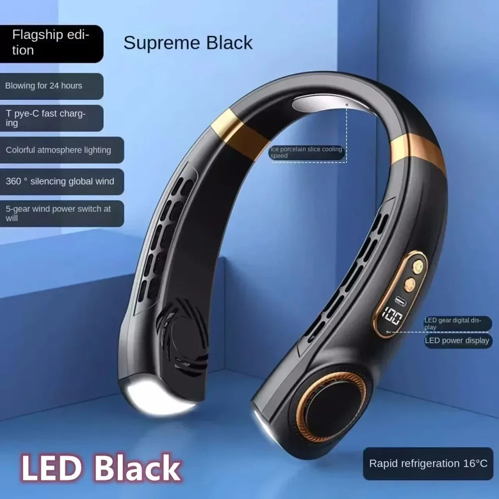 Portable Bladeless Neckband Fan TrendyApparel