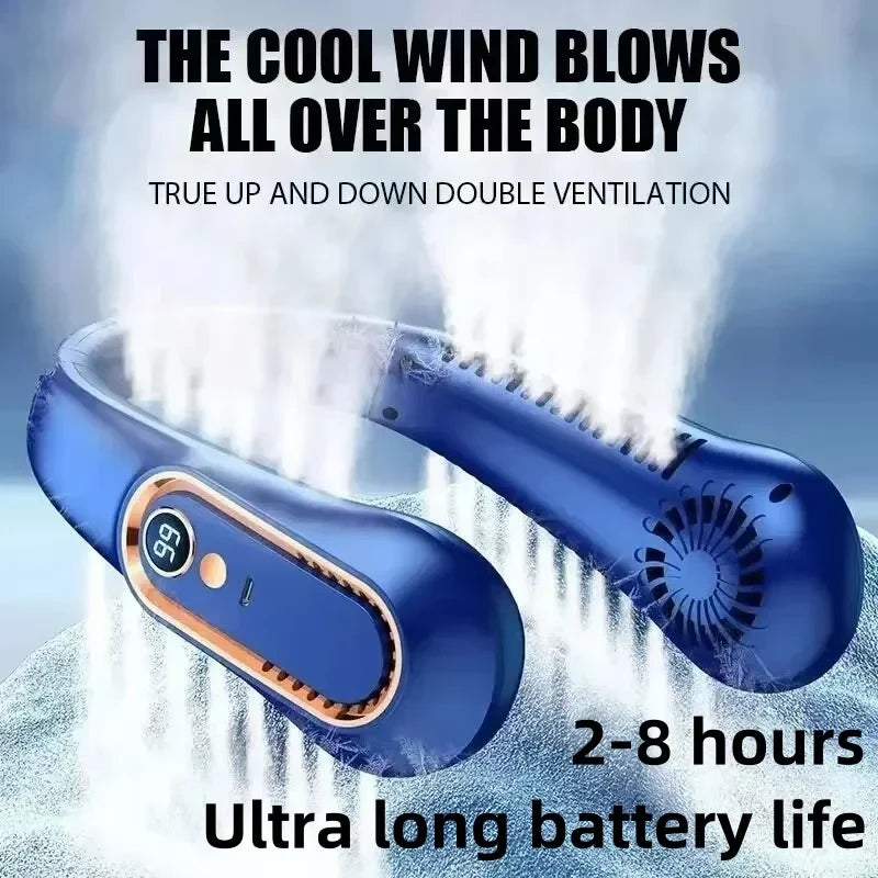 Portable Bladeless Neckband Fan TrendyApparel