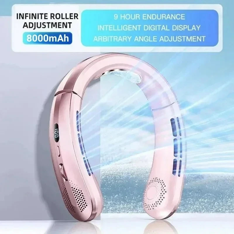 Portable Bladeless Neckband Fan TrendyApparel