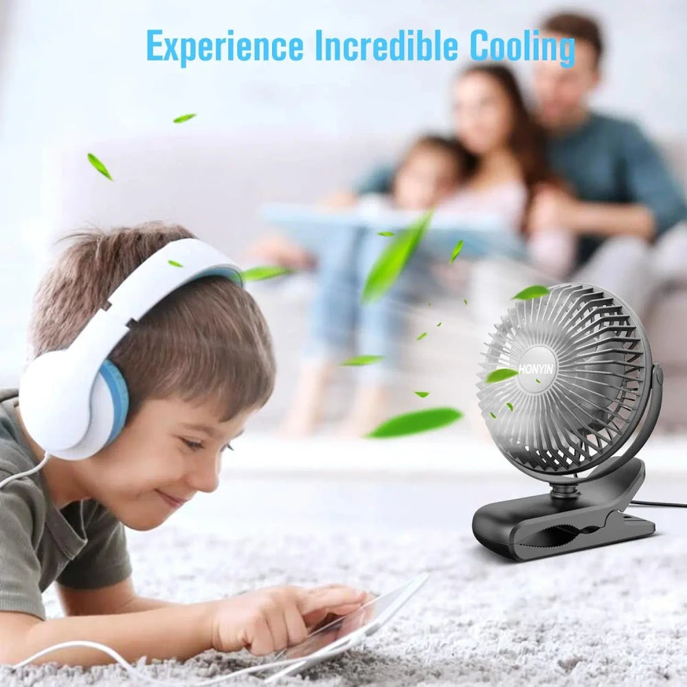 Portable Clip-on Desk Fan TrendyApparel