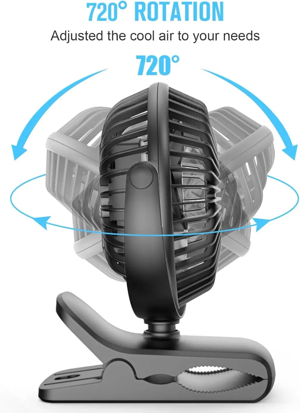 Portable Clip-on Desk Fan TrendyApparel