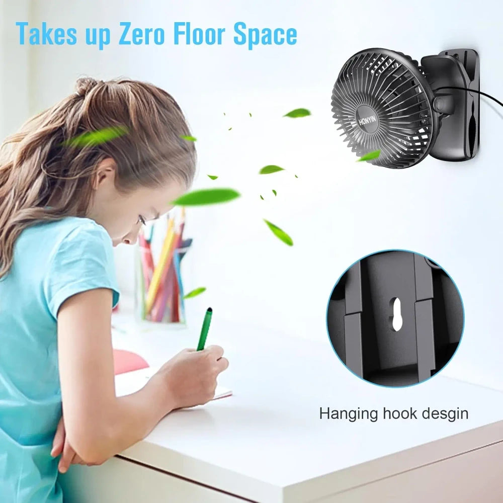 Portable Clip-on Desk Fan TrendyApparel