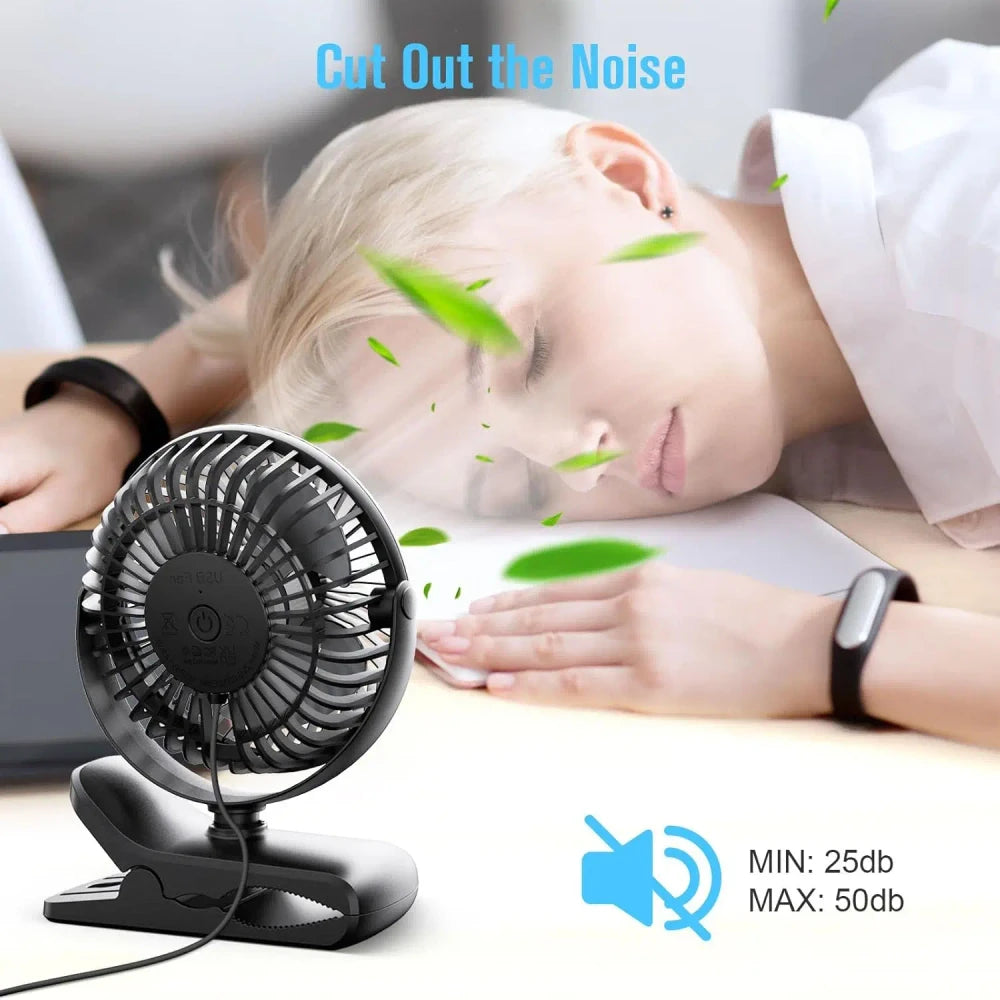 Portable Clip-on Desk Fan TrendyApparel