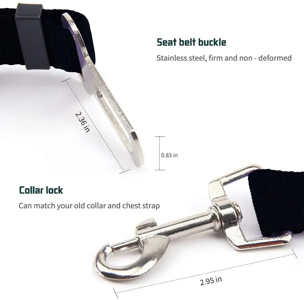 Adjustable Pet Car Safety Belt TrendyApparel