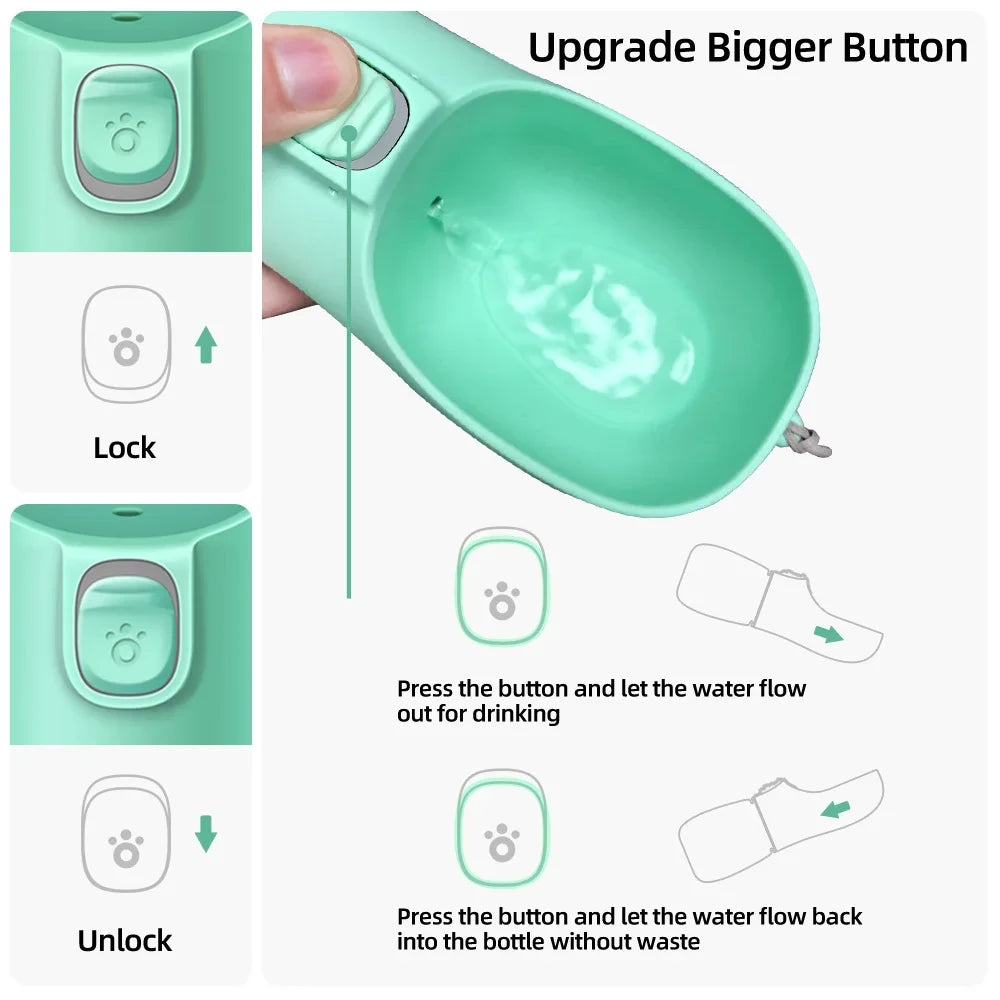 Portable Leakproof Pet Water Bottle TrendyApparel